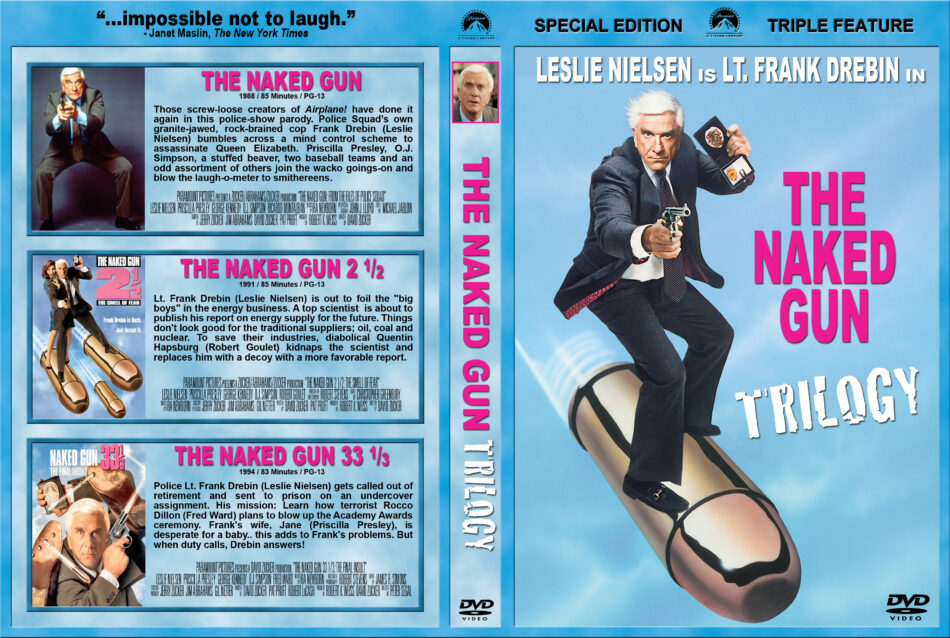 The Naked Gun Trilogy Dvd Cover 1988 1994 R1 Custom
