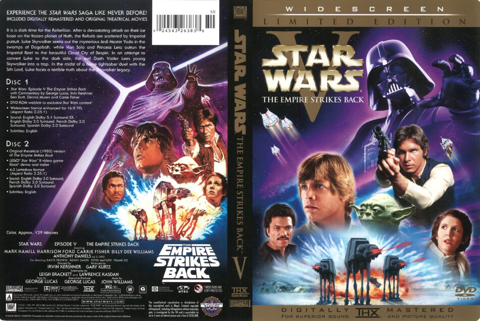 Star Wars Episode V The Empire Strikes Back R Dvd Cover