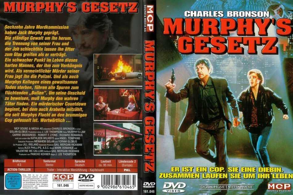 Murphy S Gesetz 1986 R2 German DVD Cover DVDcover