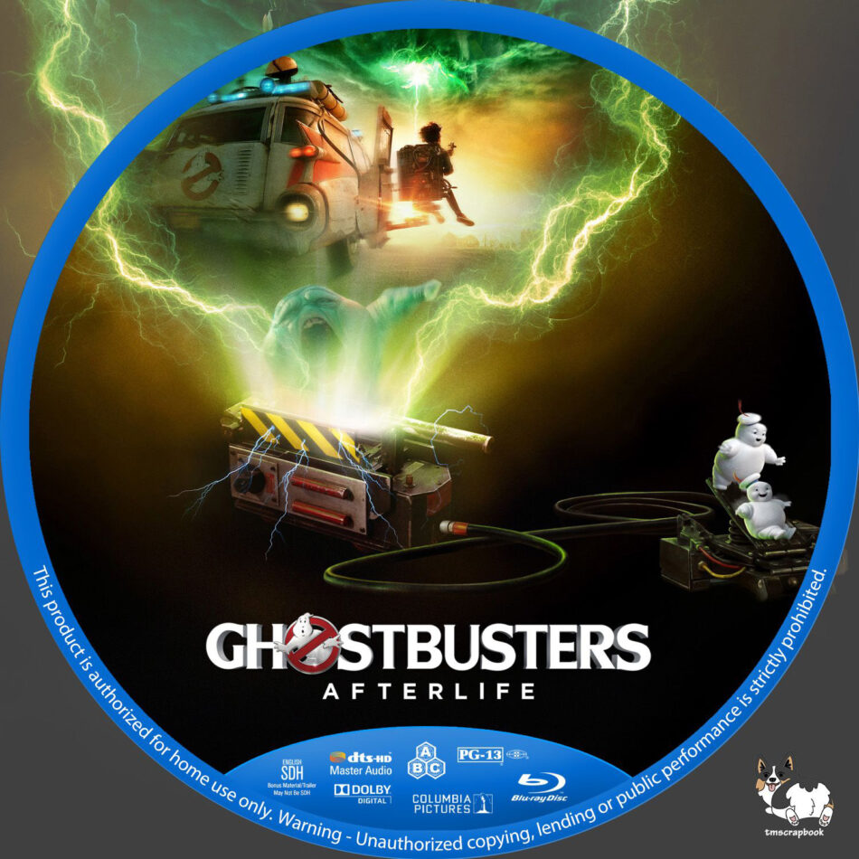 Ghostbusters Afterlife Custom Blu Ray Labels Dvdcover