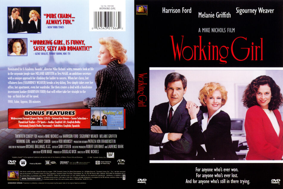 Working Girl R Dvd Cover Dvdcover