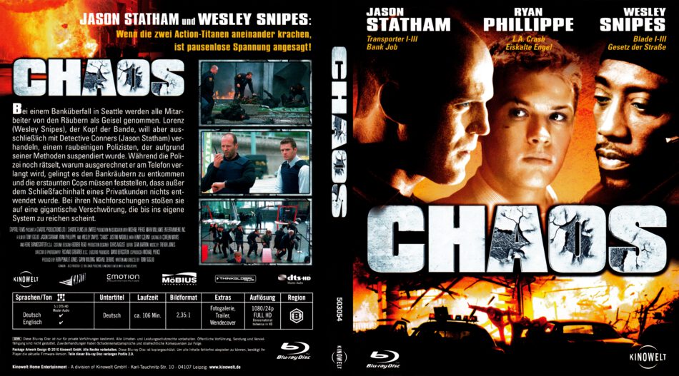 Chaos DE Blu Ray Cover Label DVDcover