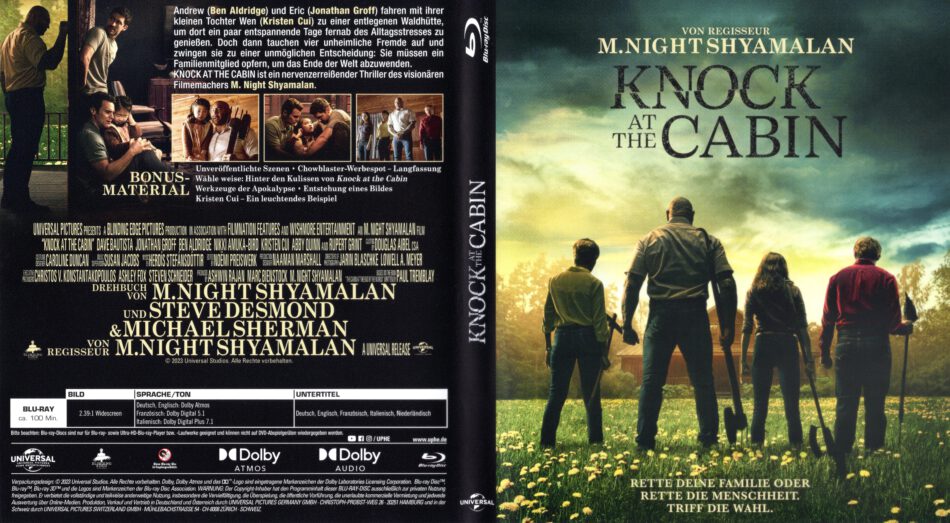 Knock At The Cabin De Blu Ray Cover V Dvdcover