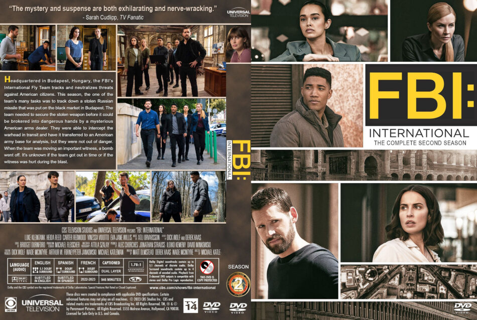 FBI International Season 2 R1 Custom DVD Cover Labels DVDcover