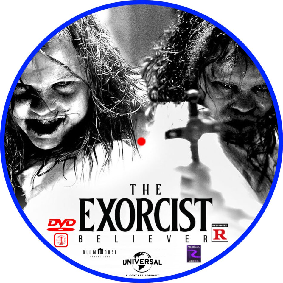 The Exorcist Believer 2023 R1 Custom DVD Label DVDcover