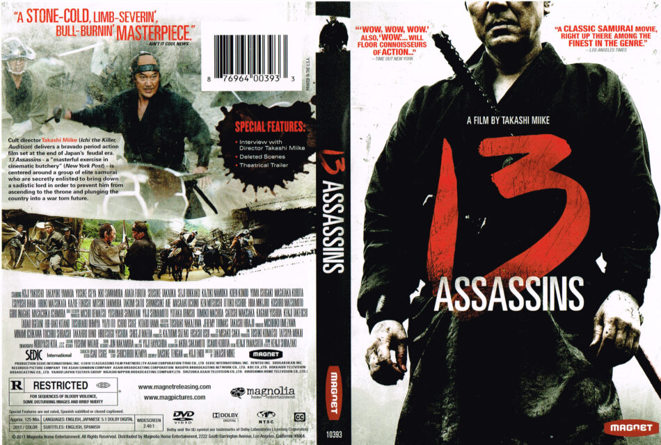 13 Assassins 2010 Ws R1 Movie Dvd Front Dvd Cover 6060