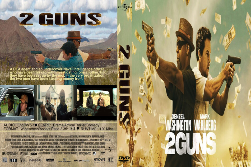 2 Guns (2013) R1 Custom Movie DVD front DVD Cover