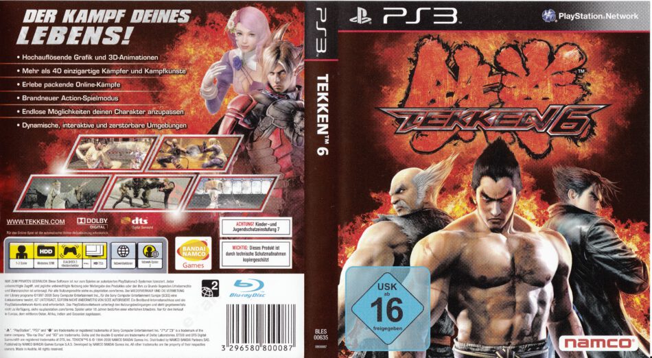 Tekken 6 (2009) PS3 PAL German 