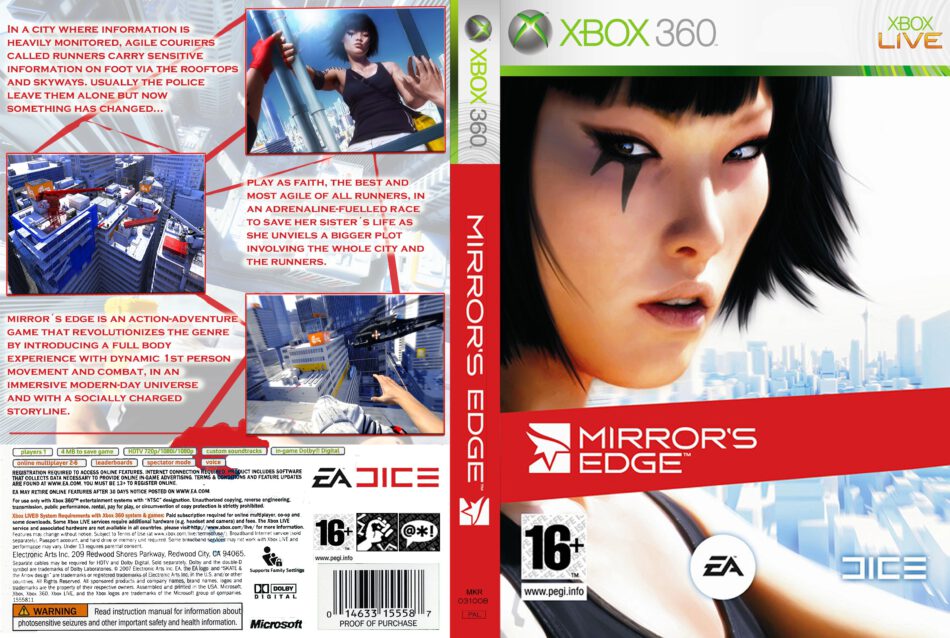 Mirror's Edge 2 PlayStation 3 Box Art Cover by Hakhasan