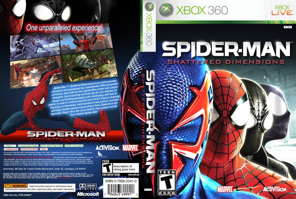 spiderman xbox 360