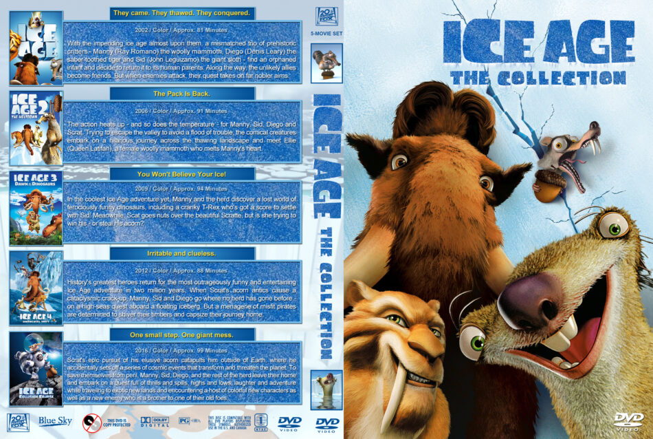 Ice Age The Collection dvd covers (20022016) R1 Custom
