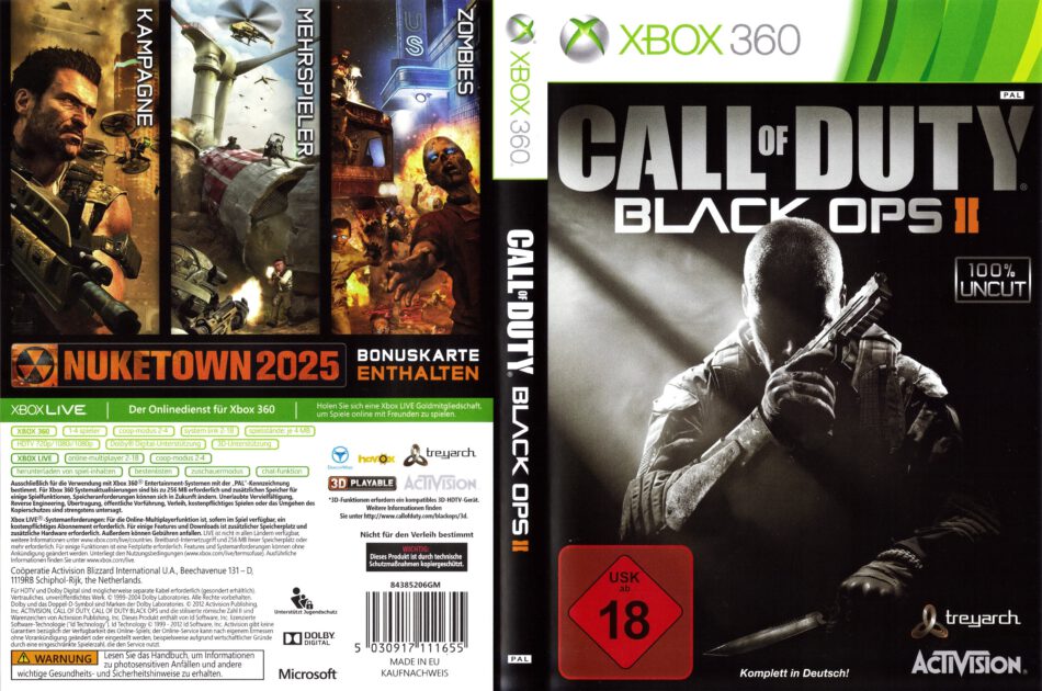 call of duty black ops 2 xbox 360 game