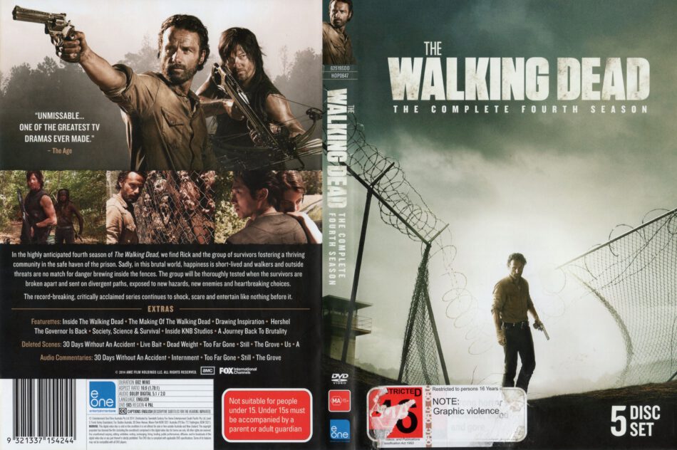 The Walking Dead Season 4 Dvd Cover