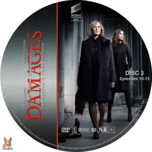 Damages - Season 3 Dvd Cover & Labels (2010) R1 Custom