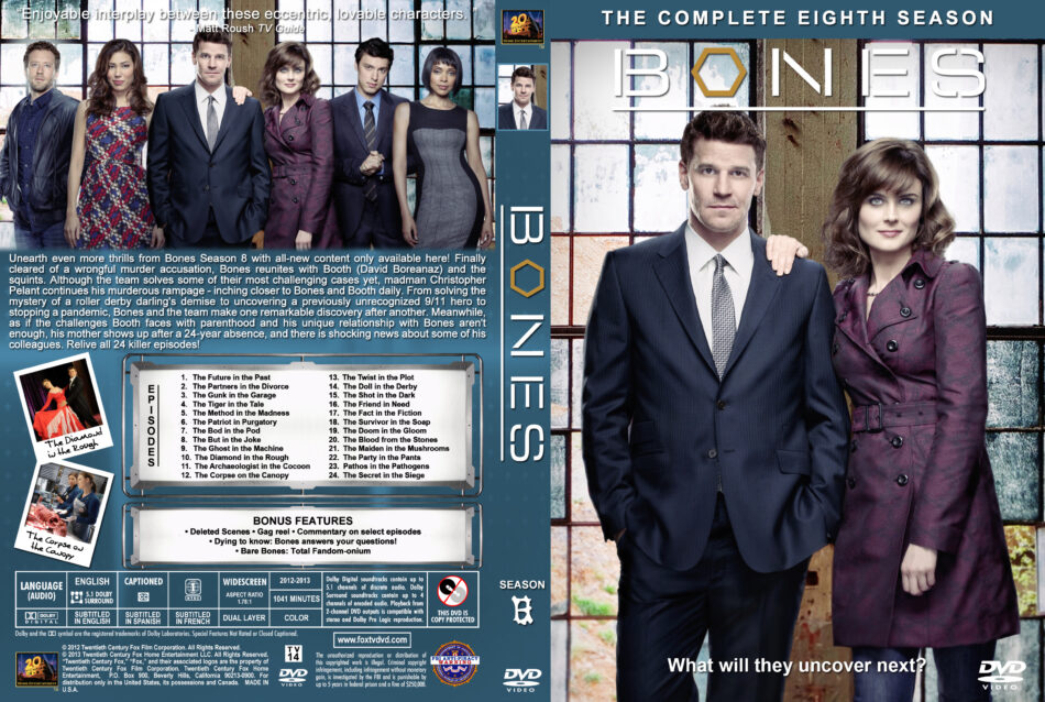 Bones Season 8 Dvd Cover Labels 12 R1 Custom