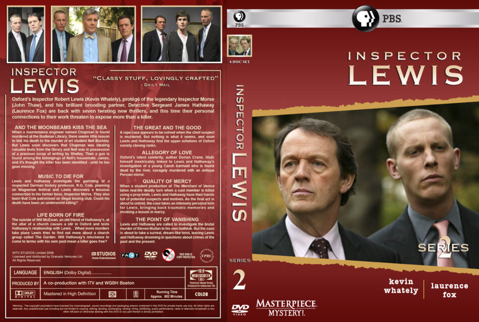 Præsident afbryde format Inspector Lewis - Series 2 dvd cover & labels (2008) R1 Custom