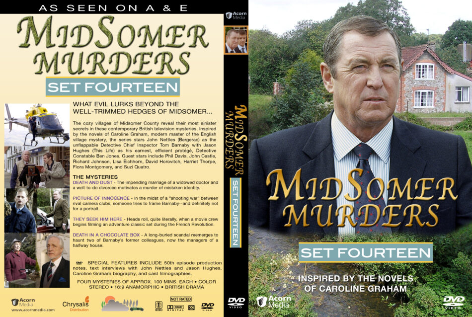 Midsomer Murders - Set 14 Dvd Cover & Labels (2011) R1 Custom