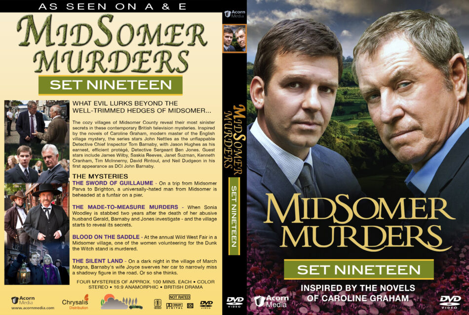 Midsomer Murders - Set 19 Dvd Cover & Labels (2012) R1 Custom