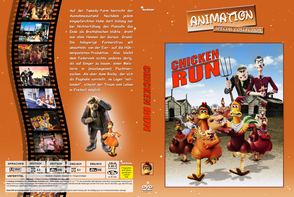 Chicken Run Hennen Rennen Dvd Cover 00 R2 German