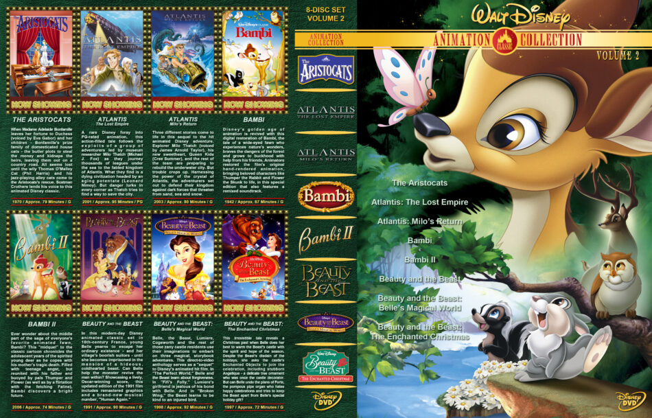 Walt Disney Animation Collection Volume 2 Dvd Cover 1942 2006 R1 Custom ...