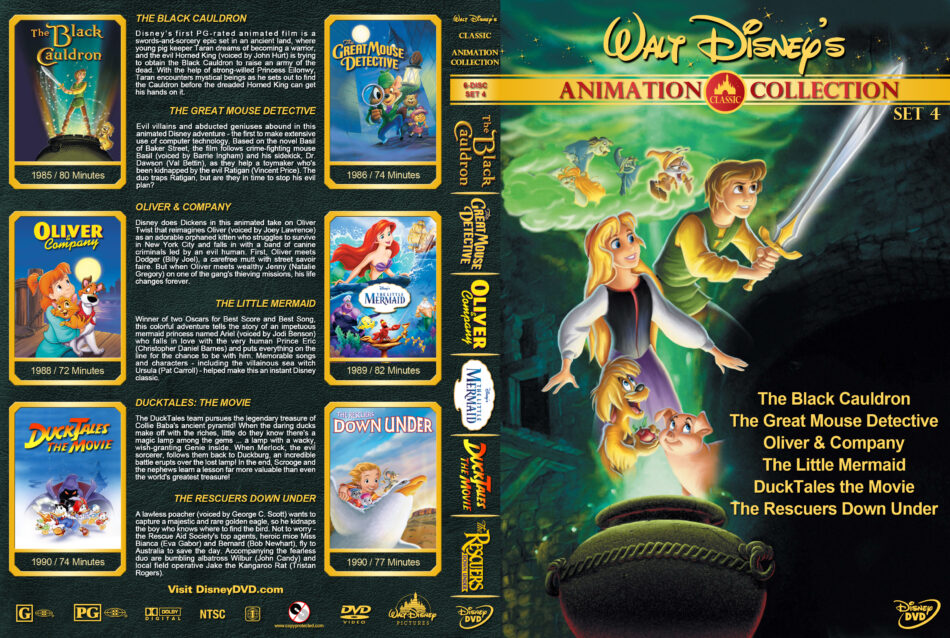Walt Disney S Classic Animation Set 4 Dvd Cover 1985
