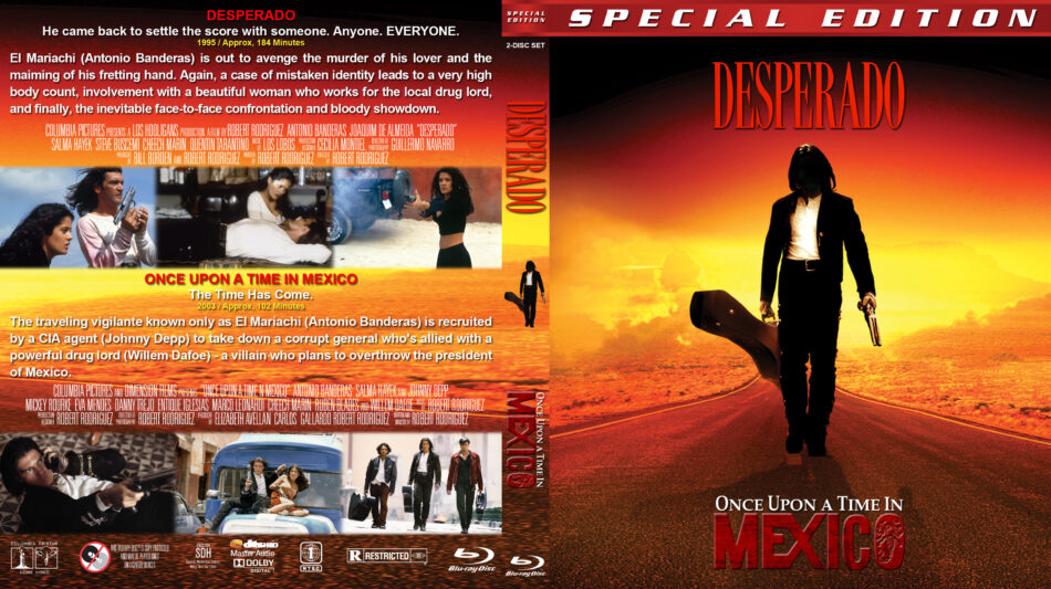 Desperado 1995 Once a Upon a Time in Mexico 2003 (DVD, 2007) Banderas NEW  SEALED