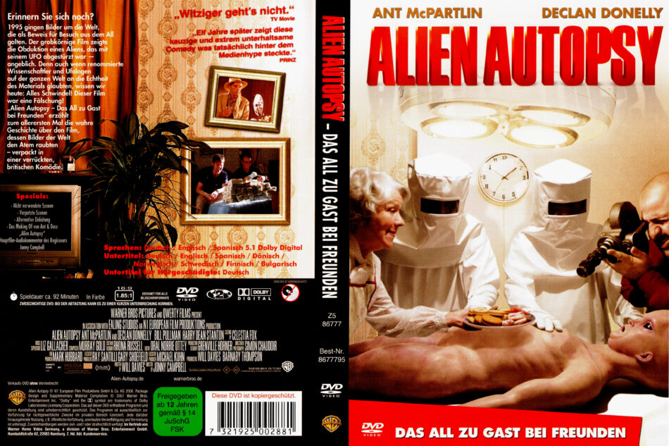 Alien Autopsy Dvd Cover 2006 R2 German