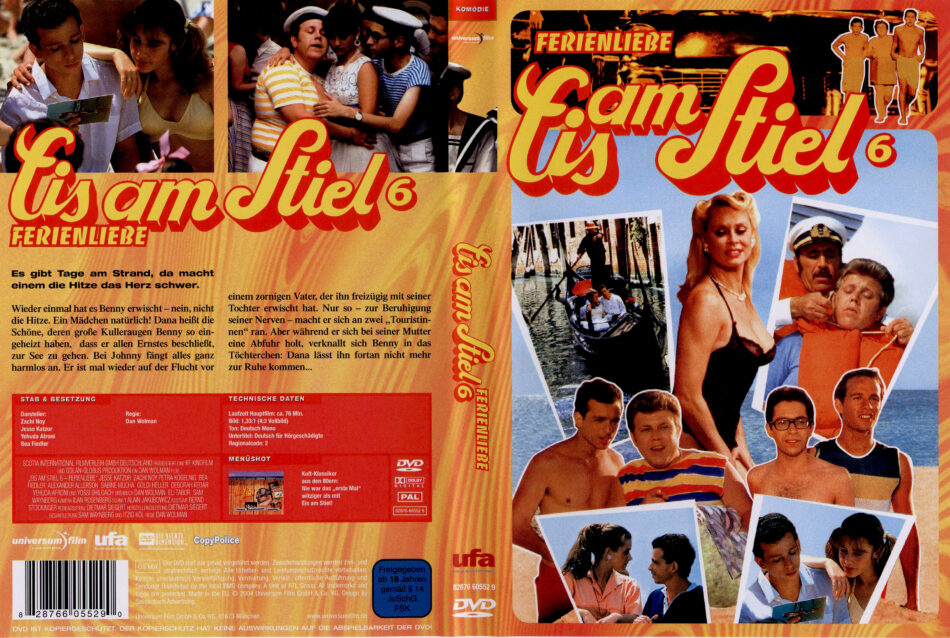 Eis am Stiel 6 - Ferienliebe dvd cover (1985) R2 German
