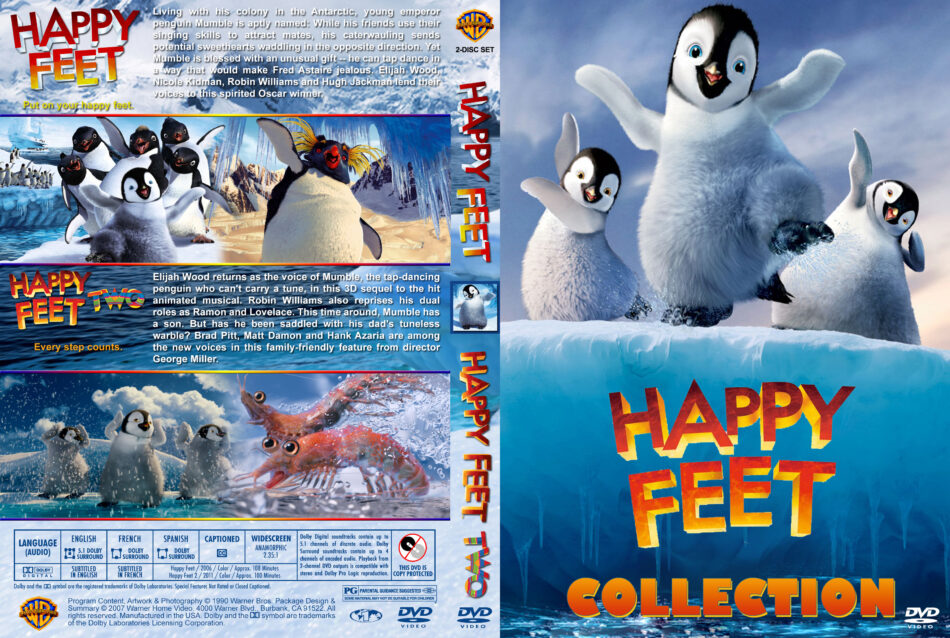 Happy Feet Collection Dvd Cover 2006 2011 R1 Custom