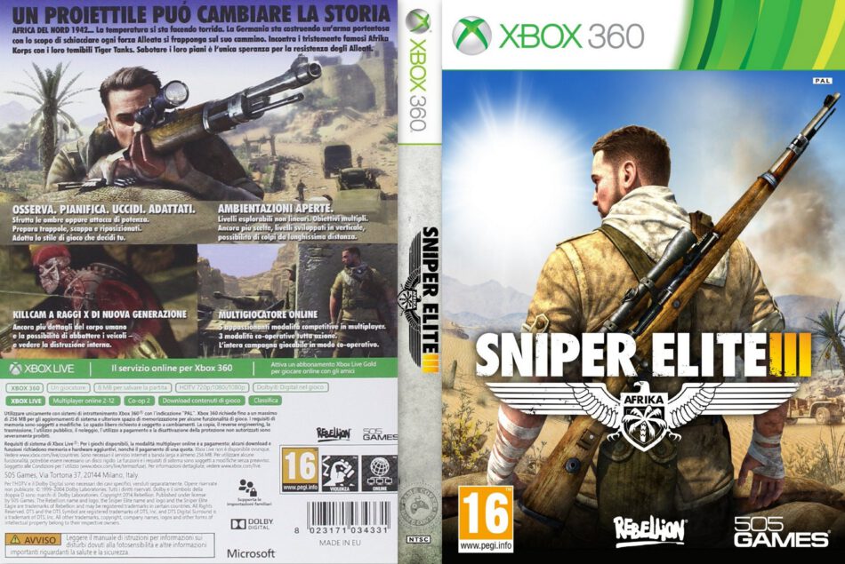 sniper elite iii xbox 360