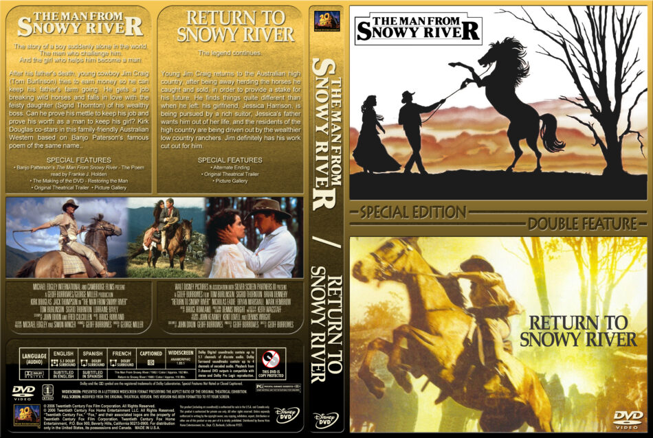 The Man from Snowy River Double Feature (1982-1988) R1 Custom