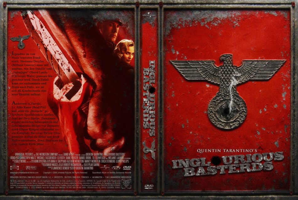 Inglourious Basterds dvd covers (2009) R2 German Custom