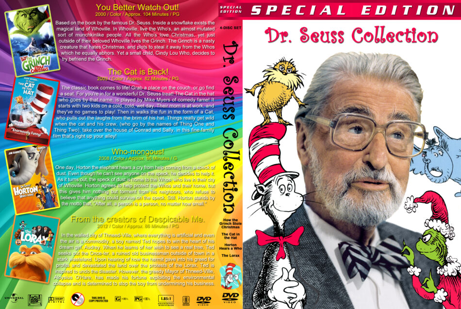 Dr. Seuss Collection dvd cover (2000-2012) R1 Custom