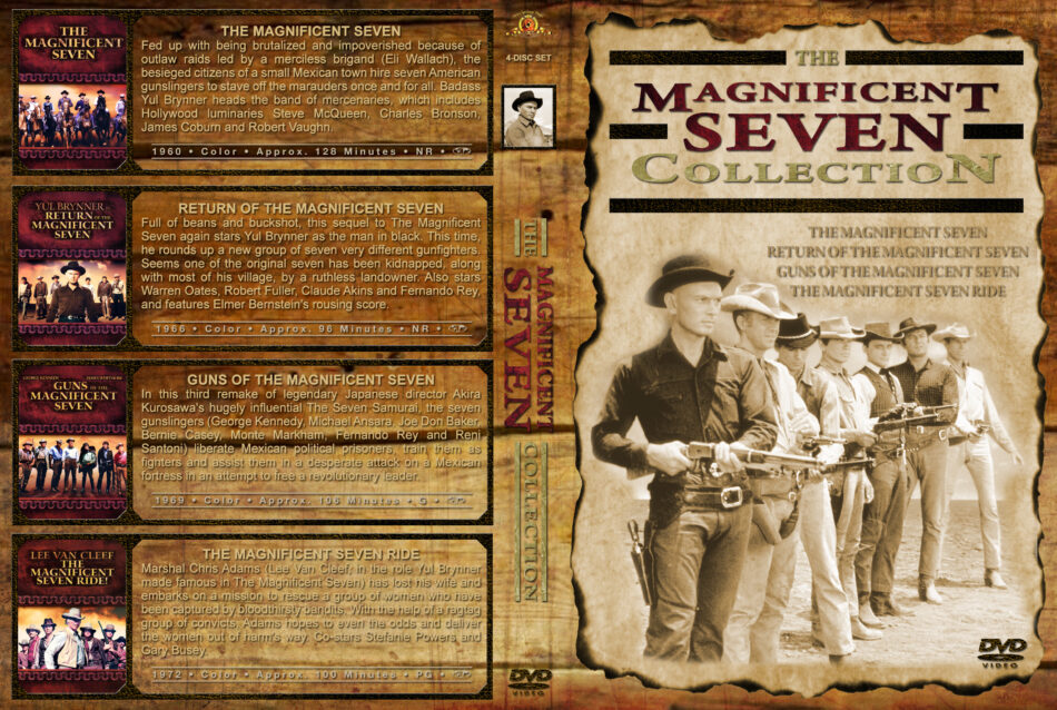 The Magnificent Seven Collection Dvd Covers 1960 1972 R1 Custom