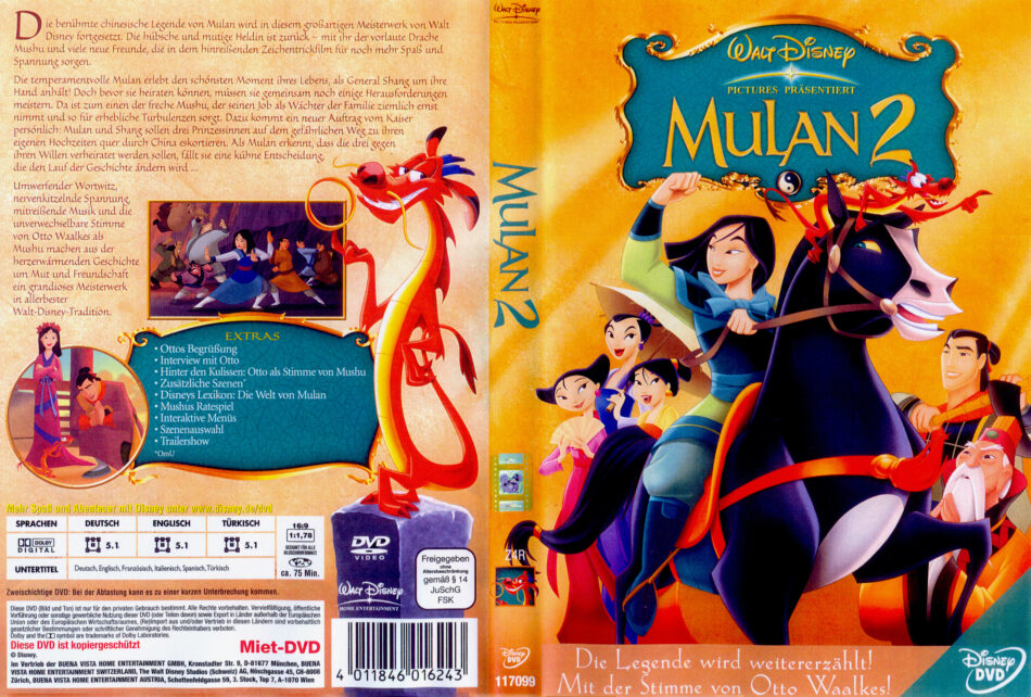 Mulan 2 Dvd Cover 04 R2 German