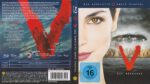 V - Die Besucher - Die komplette erste Staffel (2009) R2 German Blu-Ray Cover & label