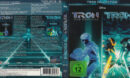 Tron / Tron Legacy 2 Disc Edition (2011) R2 German Blu-Ray Cover & labels