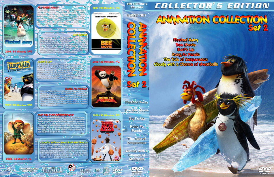 Animation Collection Set 2 dvd cover 2006 2009 R1 Custom