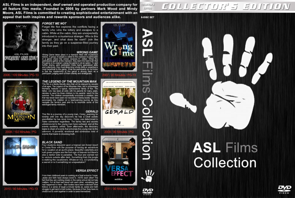 ASL Films Collection dvd cover (6) (20062011) R1 Custom