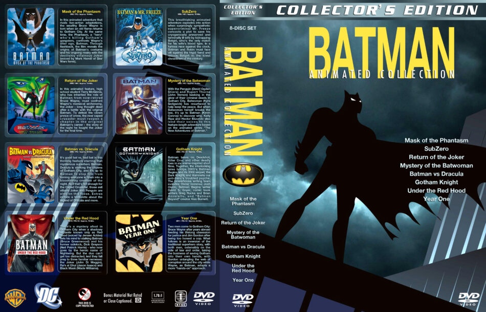 Batman Animated Collection dvd cover (1993-2011) R1 Custom