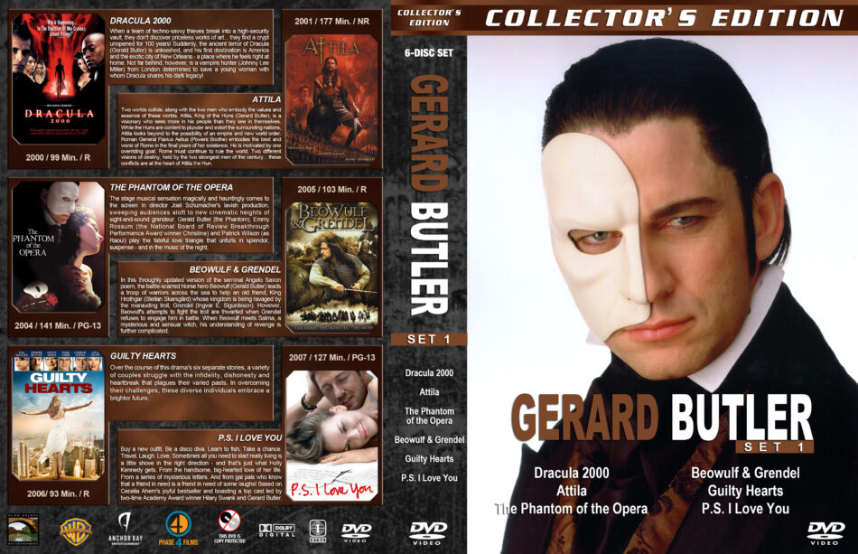 Gerard Butler Collection Set 1 dvd covers (20002007) R1