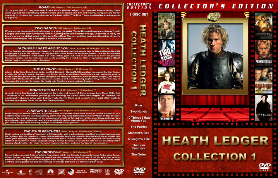 Roar The Complete Series Heath Ledger DVD 3-Disc Set
