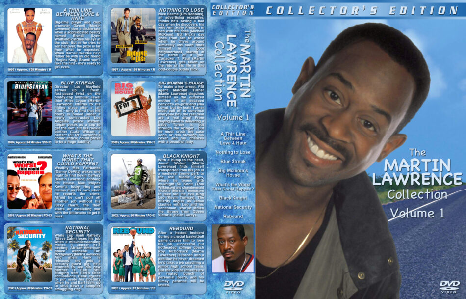 The Martin Lawrence Collection - Volume 1 dvd cover (1996-2005) R1 Custom