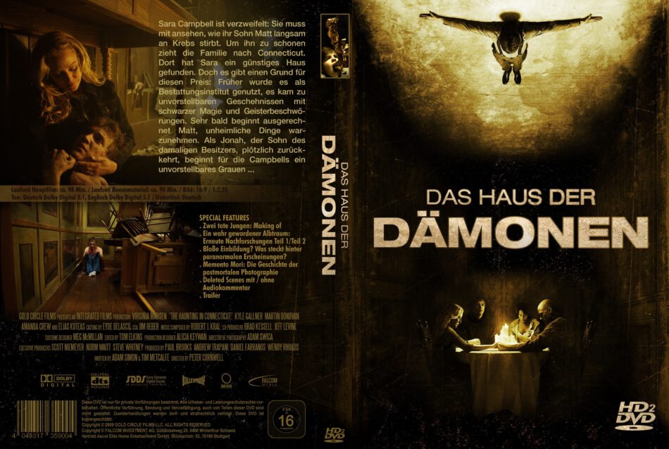 Das Haus der Dämonen dvd cover (2009) R2 GERMAN Custom