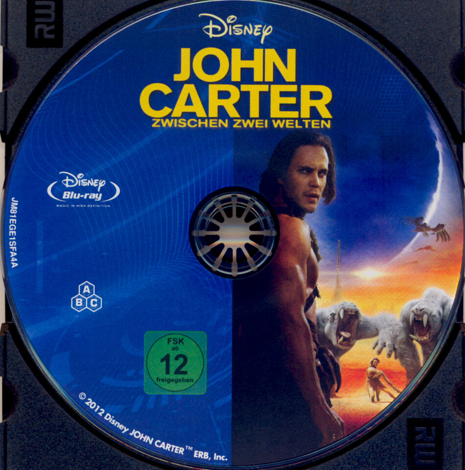 John Carter Zwischen Zwei Welten Blu Ray Label 2012 R2 German - 