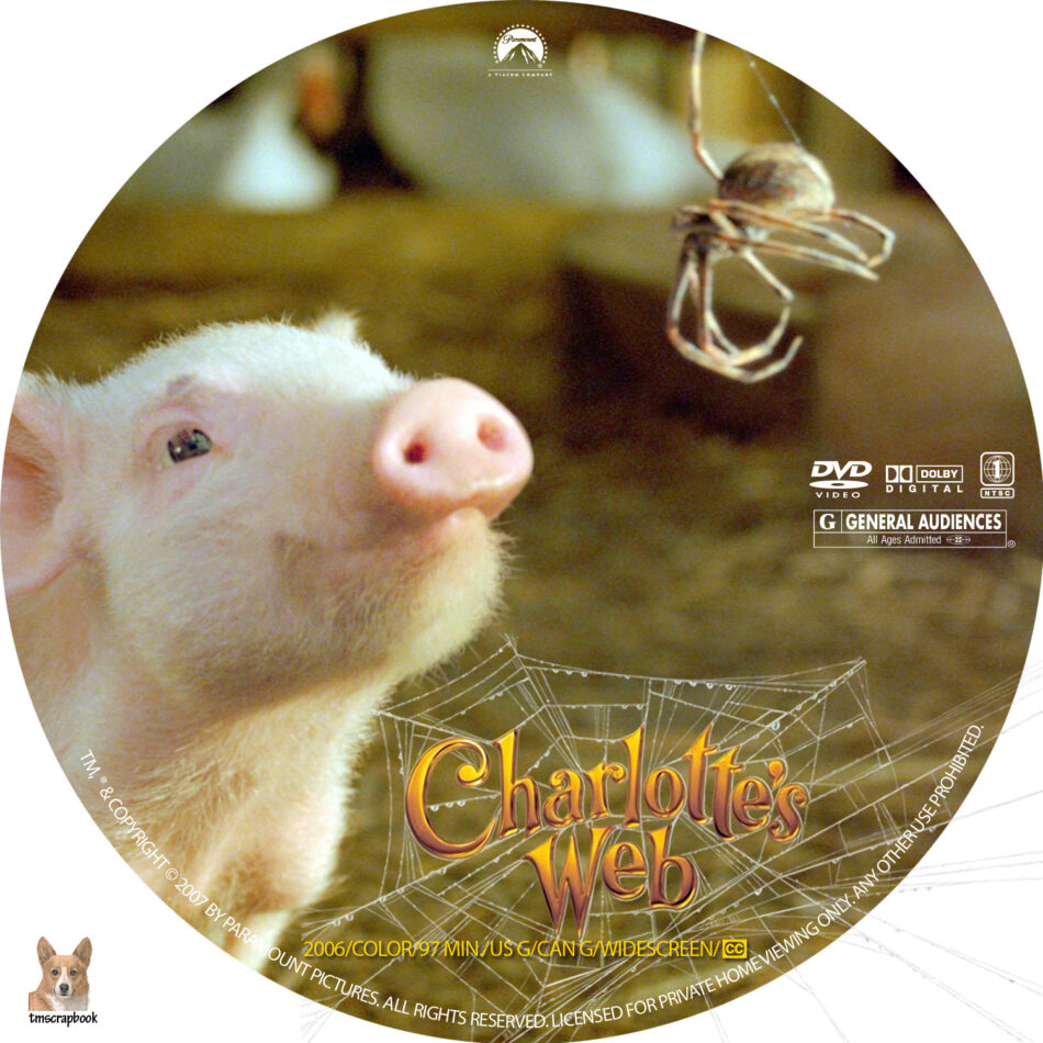 Charlotte's Web (2006) R1 Custom Labels - DVDcover.Com
