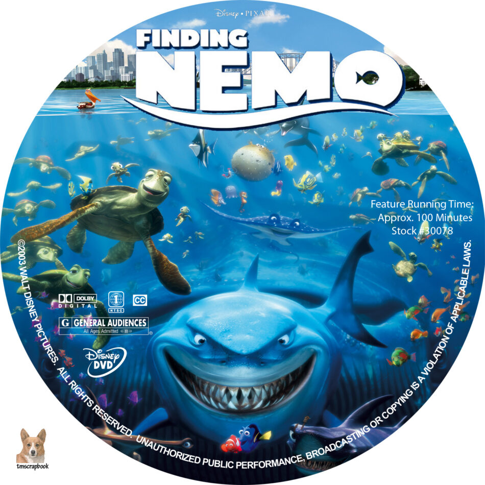 Finding Nemo Dvd Label