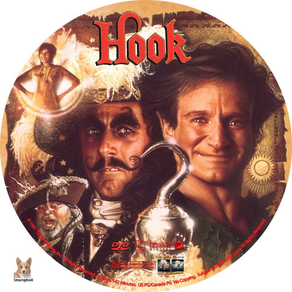 Hook dvd labels (1991) R1 Custom