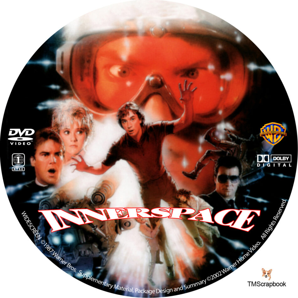Innerspace dvd label (1987) R1 Custom