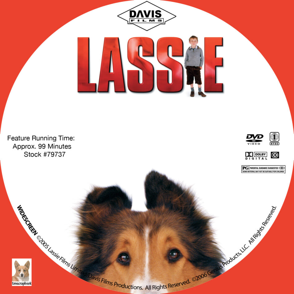 Lassie Dvd Label 2006 R1 Custom